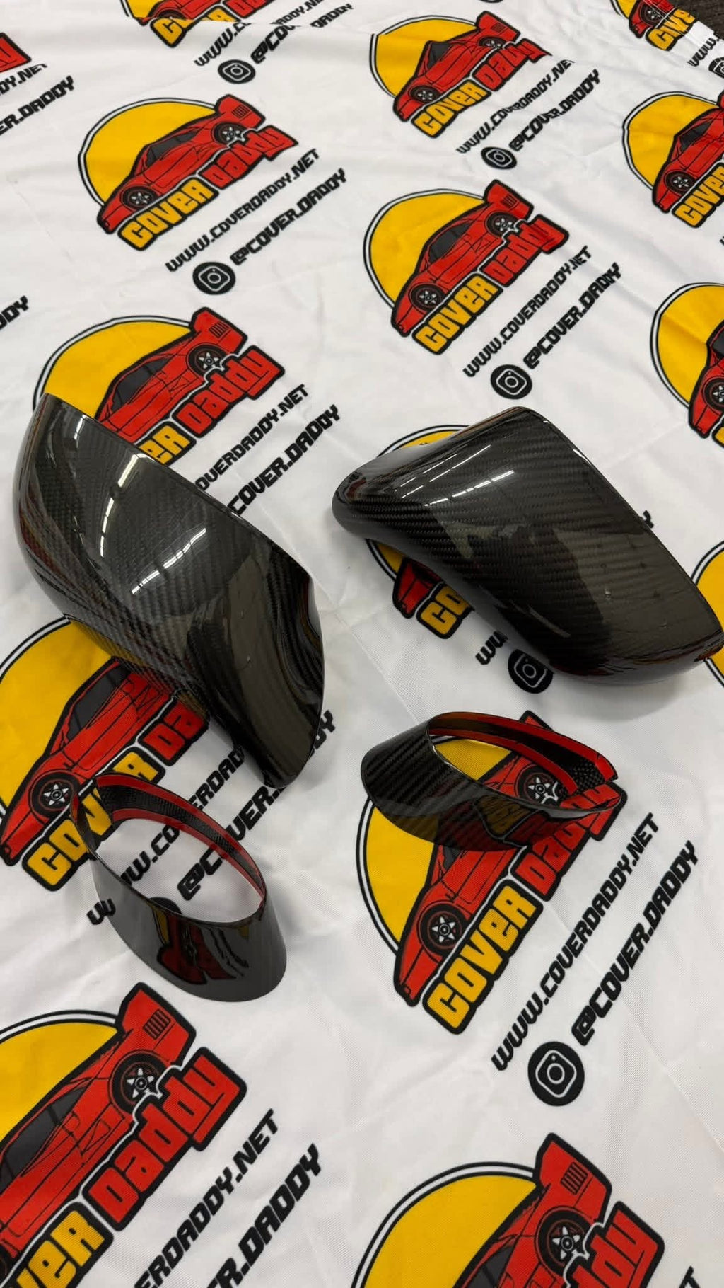 C6 Carbon Fiber Mirror Caps