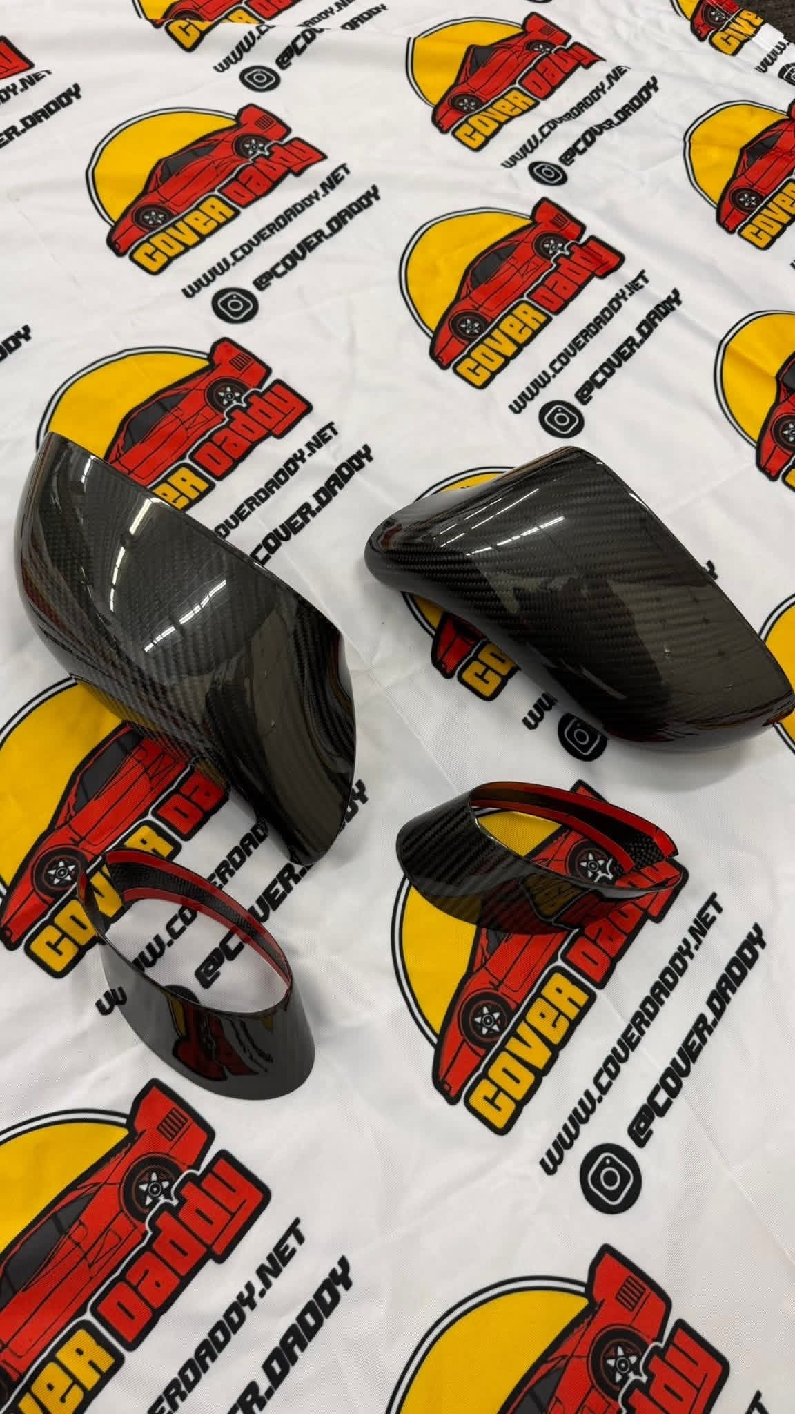 C6 Carbon Fiber Mirror Caps