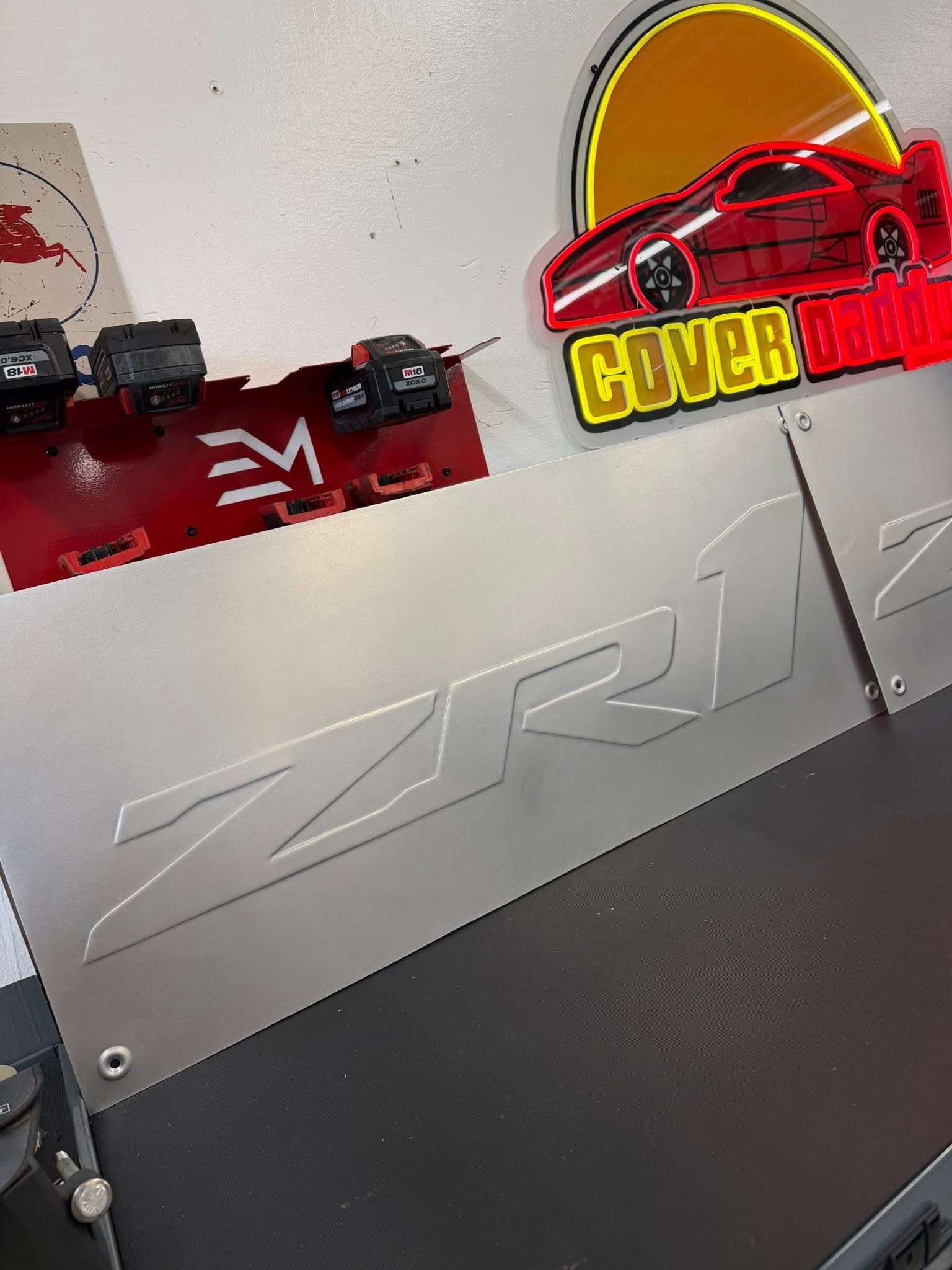 ZR1 Aluminum Bead rolled Sign 36” x 15”