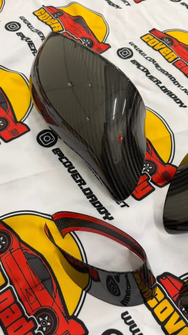 C6 Carbon Fiber Mirror Caps