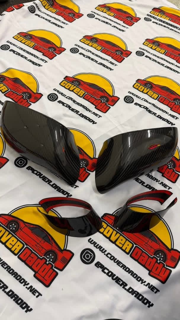 C6 Carbon Fiber Mirror Caps
