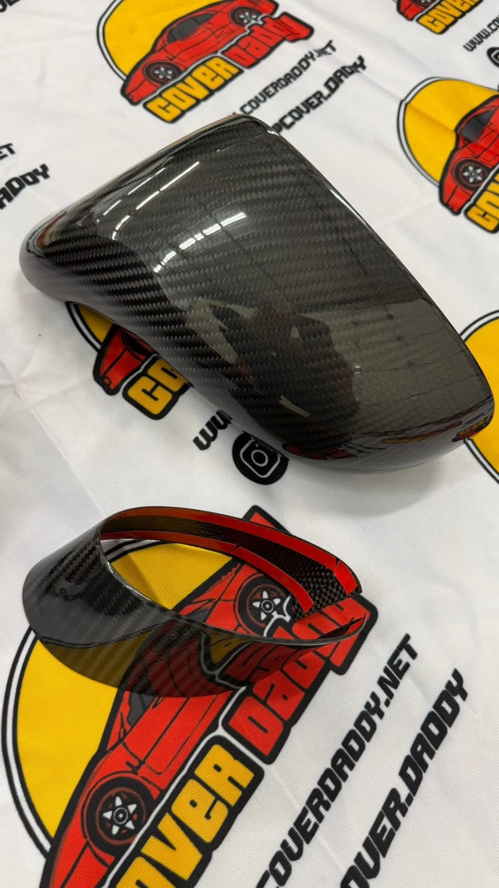 C6 Carbon Fiber Mirror Caps