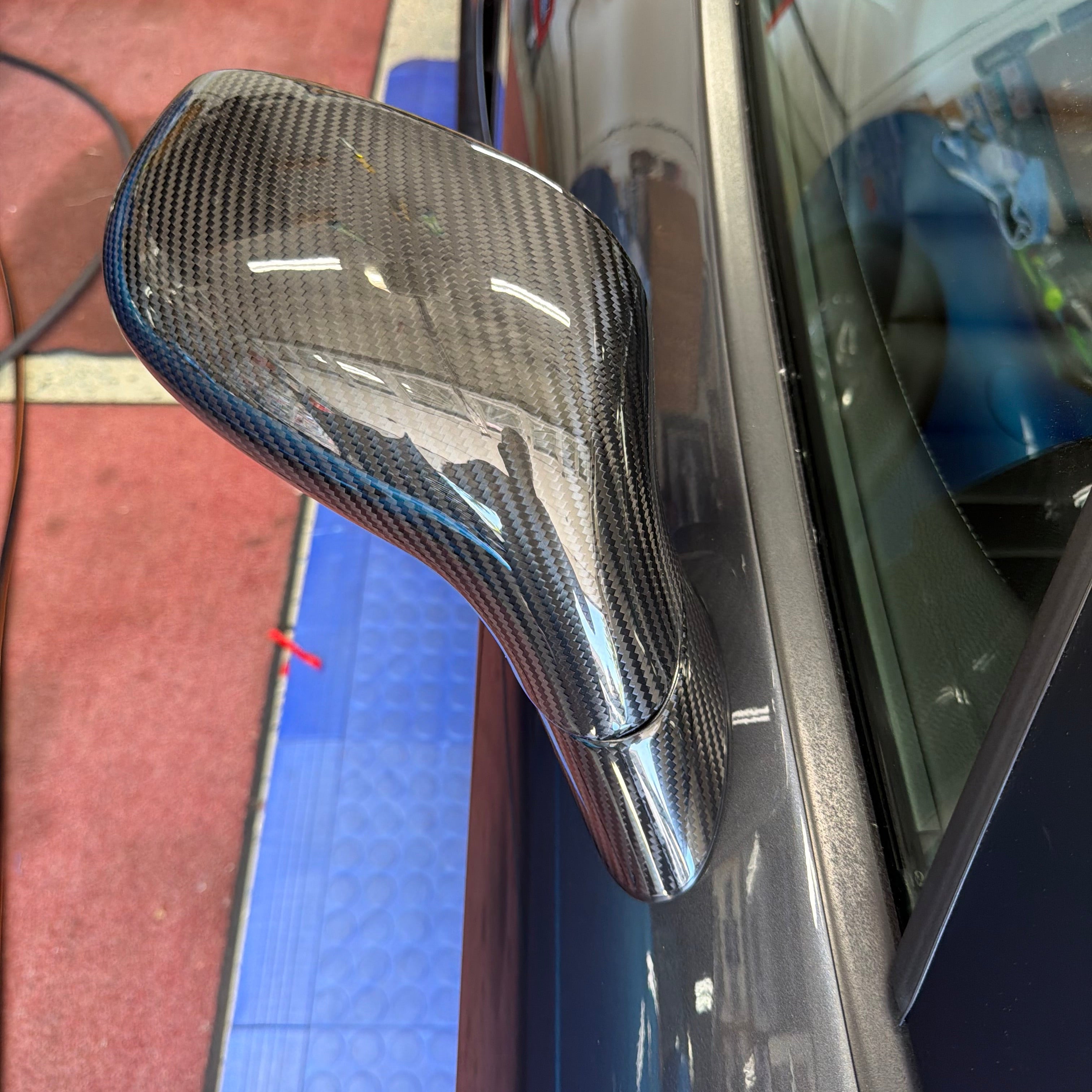 C6 Carbon Fiber Mirror Caps