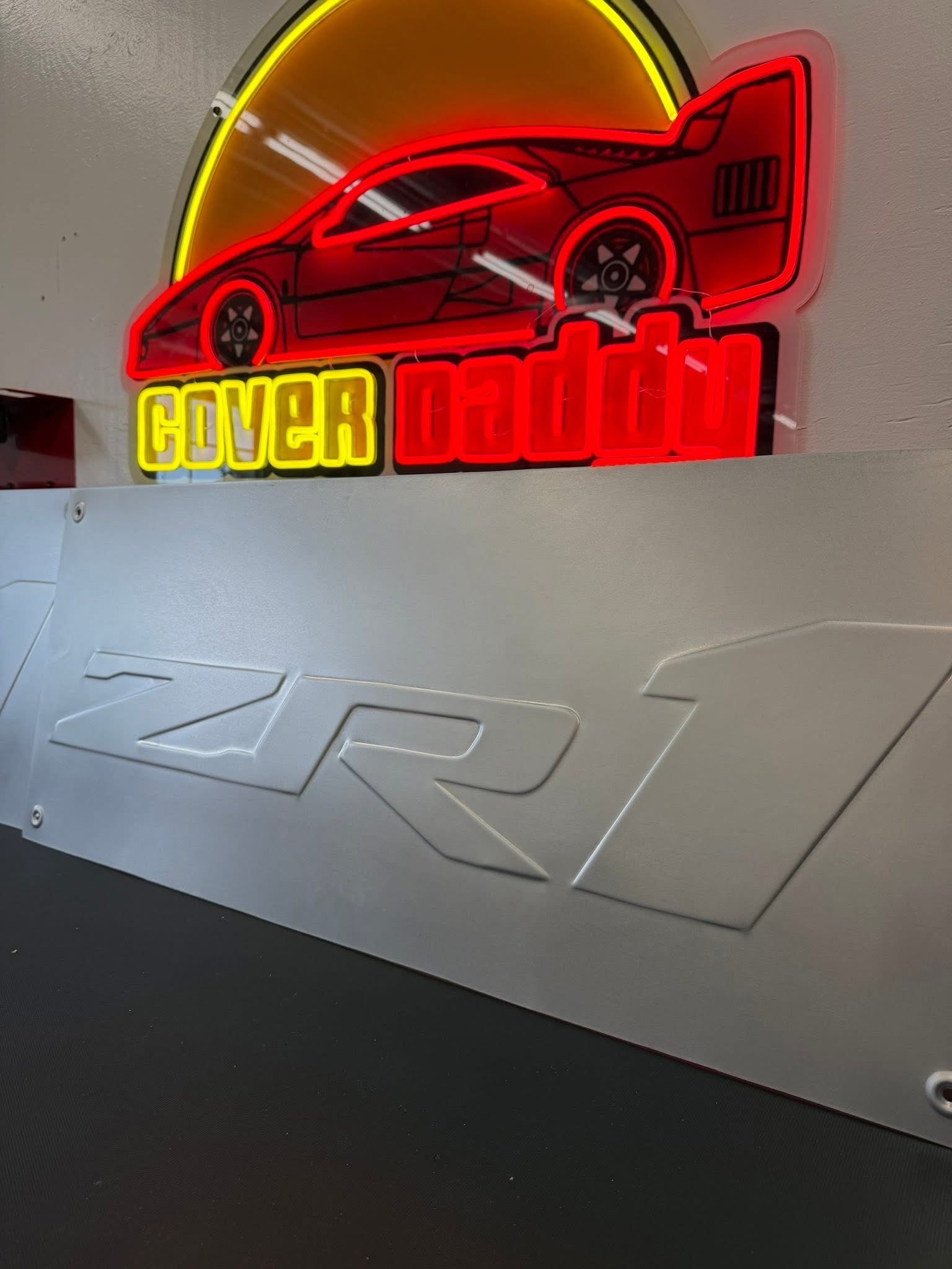 ZR1 Aluminum Bead rolled Sign 36” x 15”