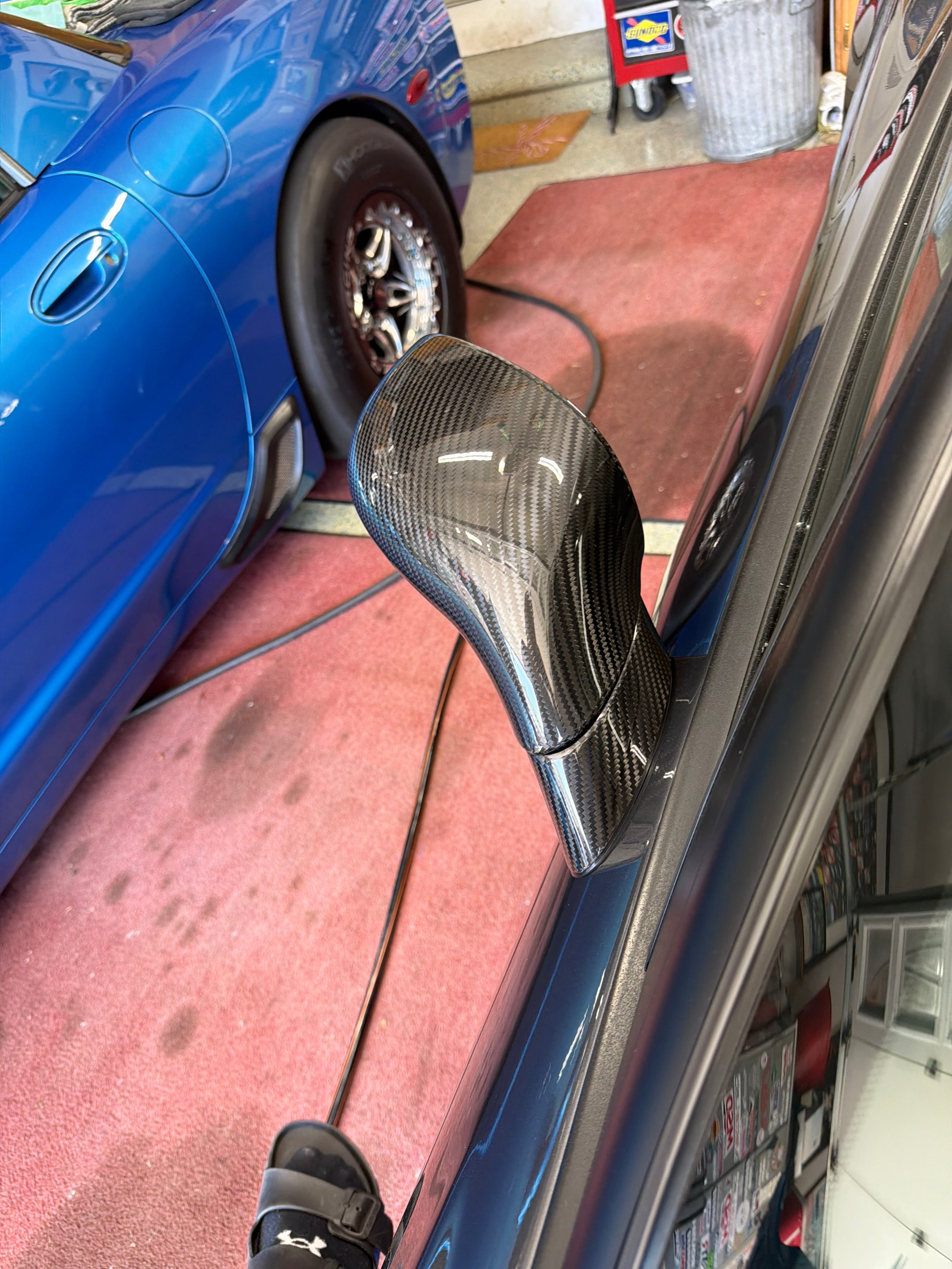 C6 Carbon Fiber Mirror Caps