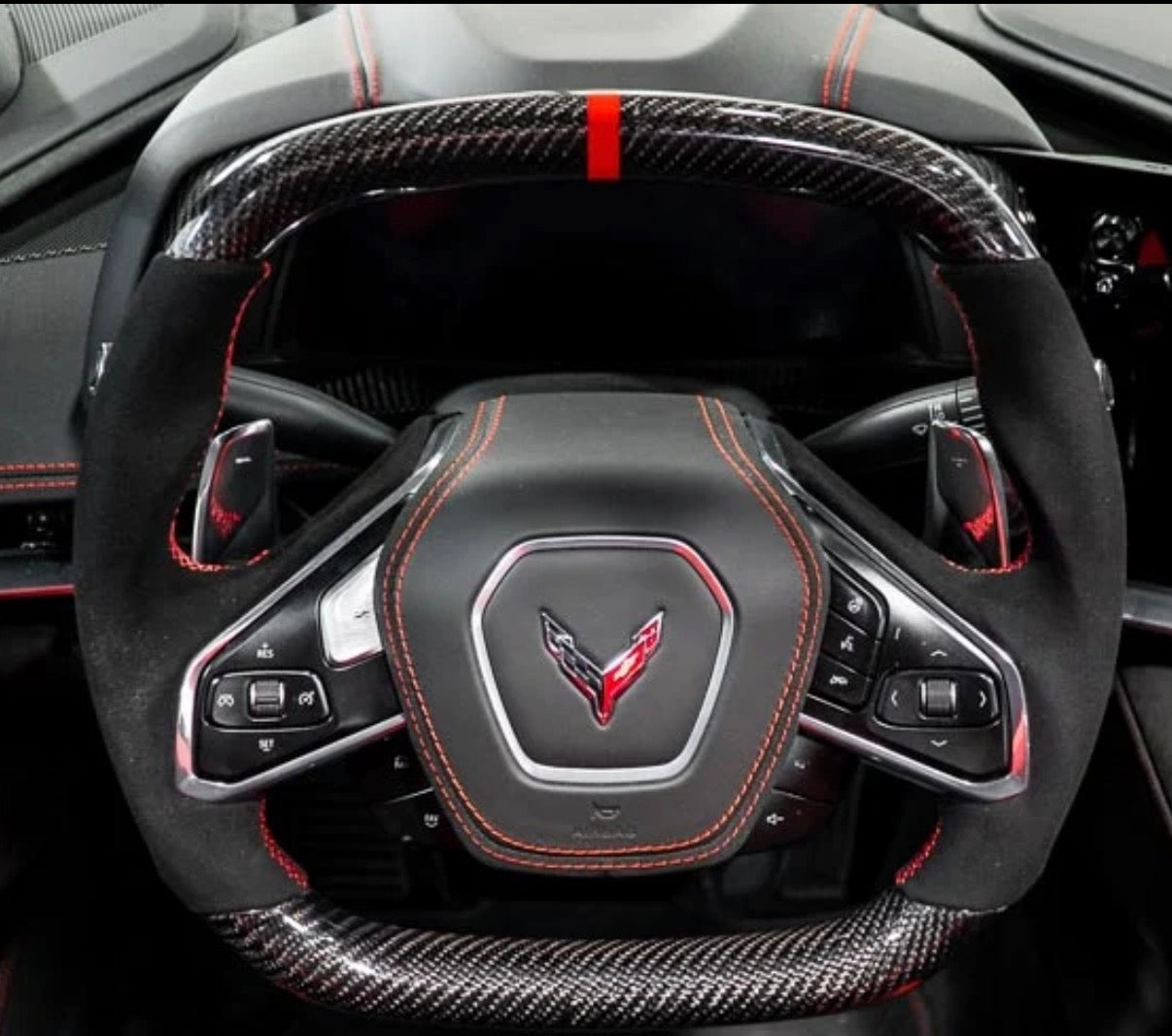 C8 Corvette Carbon Fiber Steering Wheel